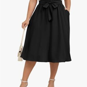 Black Midi Skirt